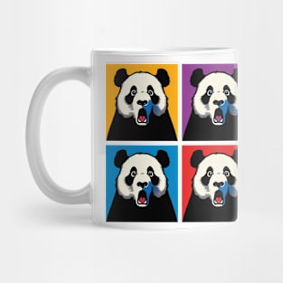 Pop Jaw Dropped Panda - Funny Panda Art Mug